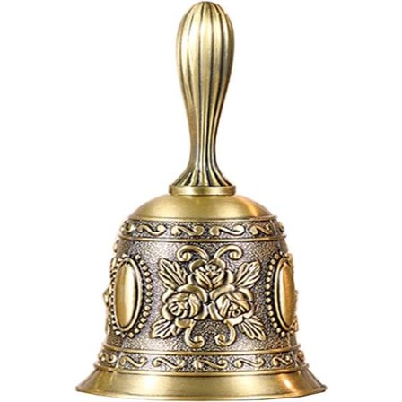 CDQ Håndklokke, zinklegering Klassisk Høj Lyd Kaldeklokke, zinklegering Håndklokke