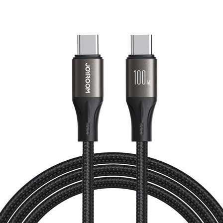 Joyroom Light-Speed Series S-A25 USB-C / USB-C-kabel 100W 1,2 m - svart