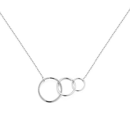 Snygg och enkel design i rostfritt stål, tre ringar hängen