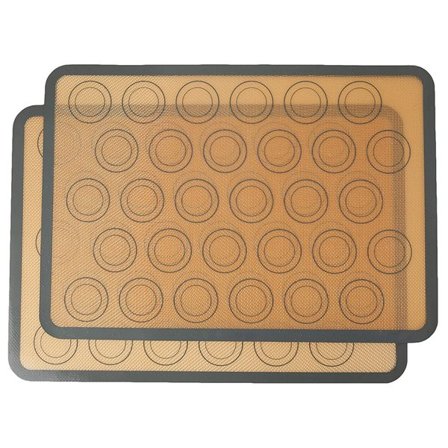 Silikonebagemåtte 42x29,5cm 2-pak