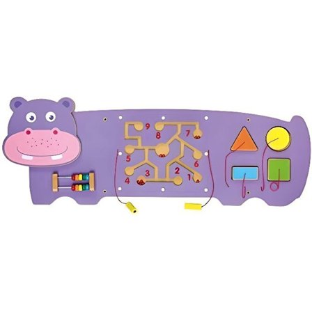 Väggleksak - Viga Toys - Hippo - Lila - 91x32x4,6cm - 12 månader och uppåt