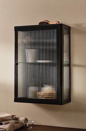 Jotex - Wandschrank Dunkelgrau/transparent - NOVA - Kaufe Badezimmer-Accessoires bei Jotex