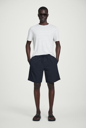 COS Men's Perforated Swim Board Shorts in Blue