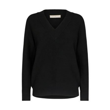 Freequent, knitwear Zwart, Heren, Maat:S,Polyamide
