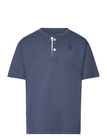 Kids Boys Knits T-shirts Short-sleeved Blå Abercrombie & Fitch*Betinget Tilbud