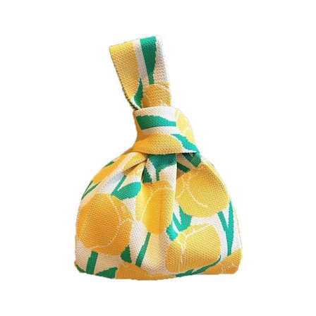 Stickad handväska tygväska 1 1