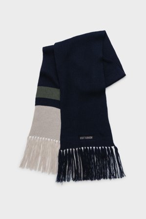 Fringe Scarf Navy