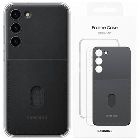 Samsung Frame Cover beskyttelsesdeksel for Samsung Galaxy S23+ deksel med utskiftbare bakdeksler svart (EF-MS916CBEGWW)