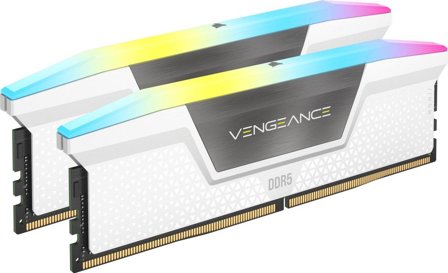 Corsair Vengeance RGB - DDR5 - sett - 32 GB: 2 x 16 GB - DIMM 288-pin - 6000 MHz / PC5-48000