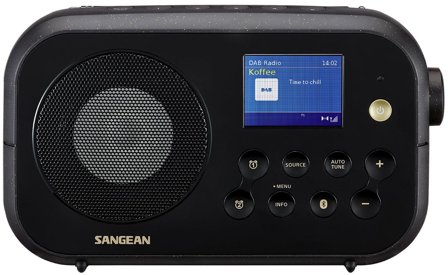 Sangean DPR42BTBLK Radio med display, svart, Radio & audioutstyr