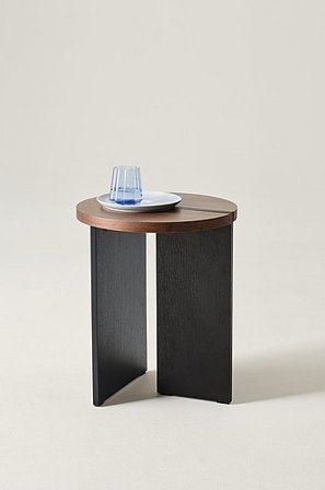 Jotex - Sidobord ø 40 Cm MDF Valnötsfanér CUSCO - Köp Sidobord & småbord hos Jotex