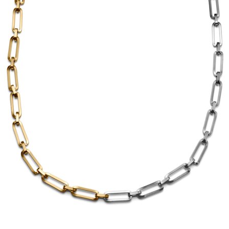 Connor Amager Silver- & Gold-Tone Cable Chain Necklace for Men - Steel necklaces