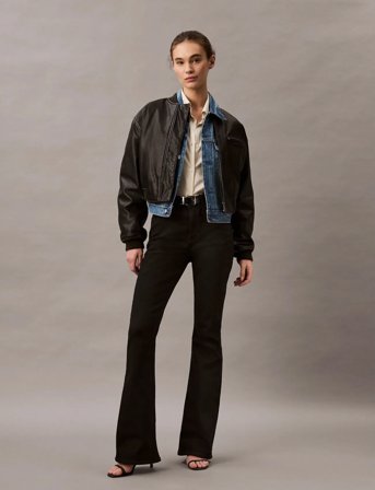 Calvin Klein Jeans High Rise Flare Ck Classic Black - Black - RG/31