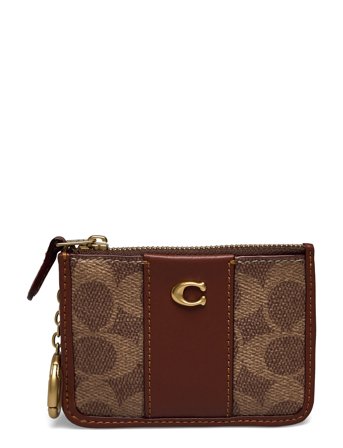 Coach Essential Mini Id Card Case - Brown - ONE SIZE