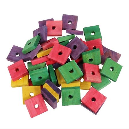 50 Stykker Pædagogisk Papegøje Træ Klemme Legetøj Sjov Fugl DIY Legetøj Papegøje Bide Legetøj (Blandet Farve)