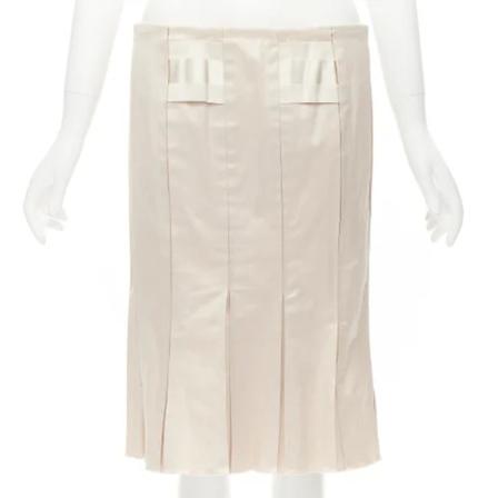 Gucci Vintage, Pre-owned Skirt Beige, Dames, Maat:S,voering