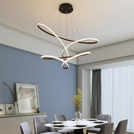 LED-Hänglampa 80cm Enkelt Design Chandelier Aluminium