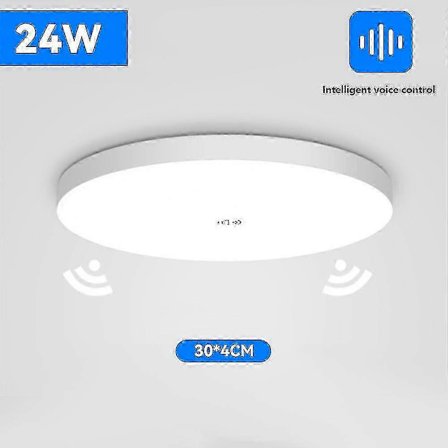 LED loftlampe med bevægelsessensor til indendørs gang, Smart Home-kompatibel (A03)