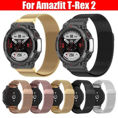 Metallurband för Amazfit T-Rex 2 armbandsrem rose pink