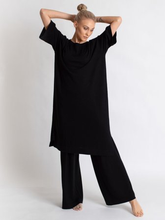 Kashmina - Kashmirkjole "Air tunic" - sort - Size M