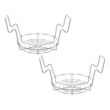 2 stk. 20,4-liters vandbadskonserveringsapparat med krukkeholder Køkkenudstyr Rustfrit stål Krukkeholder