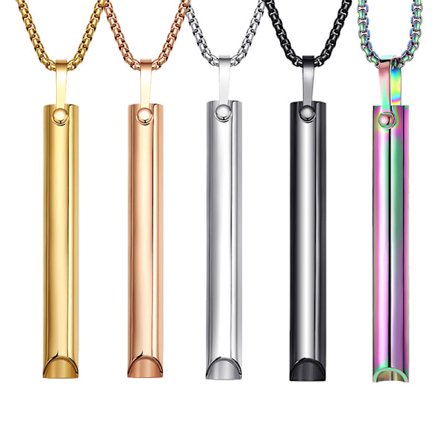 2x Stop Rygning Åndedræts Halskæde, Angstlindrende Halskæde, Åndedræts Halskæde Stop Rygning Hjælpemiddel, Åndedrætsøvelser