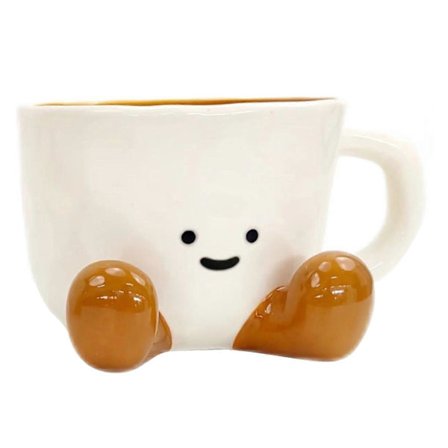 Sød Kaffekrus til Kvinder Piger, Keramisk Sjov Kaffekop Nyhed Unik Tekop med Håndtag Gave til Familie, Venner, Kolleger