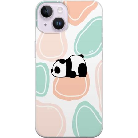 Apple iPhone 15 Gjennomsiktig deksel Kawaii Panda