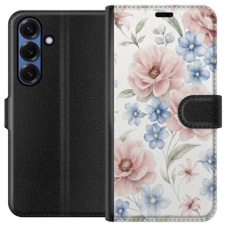 Kompatibel Tegnebogsetui til Samsung Samsung Galaxy S25+ Romantiske blomster