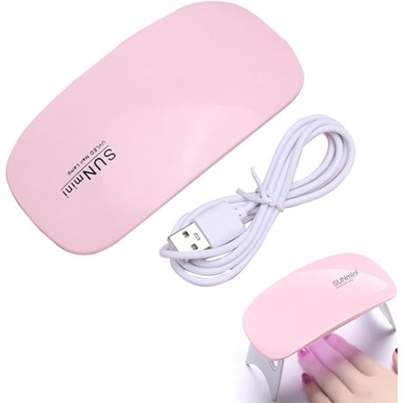 Mini UV LED -kynsilamppu, 6 W kannettava geelikynsilakan kuivain 60/120 sekunnin ajastimella, kovettaa kaikki LED/UV-geelikynsilakat, salonkikäyttöön 
