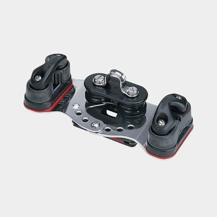 Harken 22mm Car - Fixed Sheaves, Cam Cleats (2734)