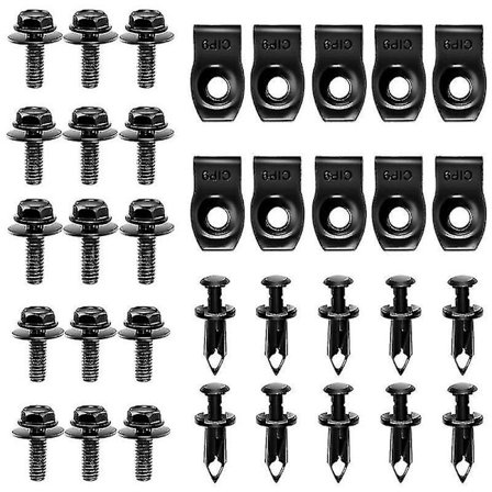 Monteringssett Underdeksel Motorbeskyttelse Karosseribolter For Nissan Qashqai