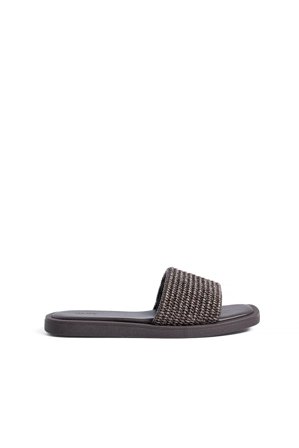 NA-KD Slip-Ons aus Raffia - Flache Schuhe - Braun - EU 40