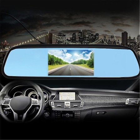 4,3'' LCD-skjerm for bil bakspeil backup-monitor TFT LCD