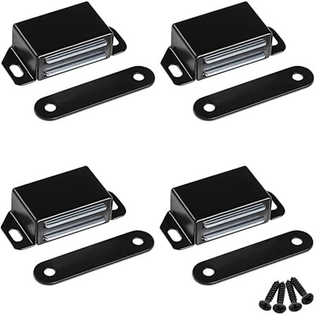 Magnetisk Dørfanger - 30lb Høy Magnetisk Rustfritt Stål Kraftig Fanger For Kjøkken Bad Skap Garderobe Skapdører Skuff L