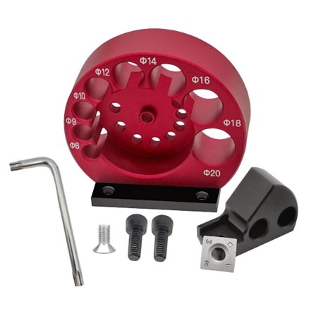 1 Sæt 8-huller Justerbar Dyvel Maker Jig Eller Hårdmetal Klinger Træbearbejdning Elektrisk Bor Fræsning Dyvel Rund Stang Hjælpe værktøj