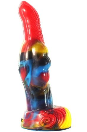 Dildo Freki Multicolour 28 cm Dragon dildo - Blushme.se