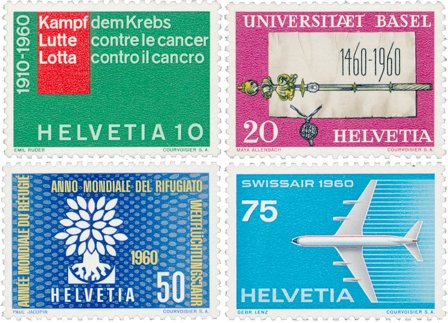 Schweiz 1960 - MICHEL 692/695 - Postfrisk