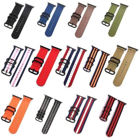 SKALO Nato-armbånd Nylon Apple Watch Series 1-3 42mm - Vælg farve