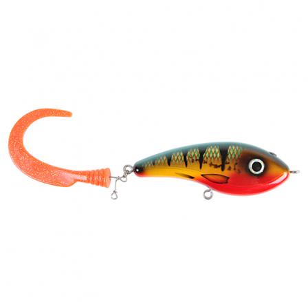 Strike Pro Catchy,cm, 95g - Red perch - Mossgreen Glitter