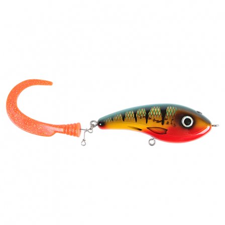 Catchy, 13cm, 95g - Red perch - Mossgreen Glitter