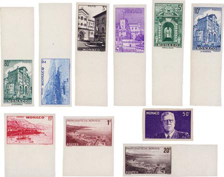 Monaco - YT ND255-263 - Utakket - Postfrisk