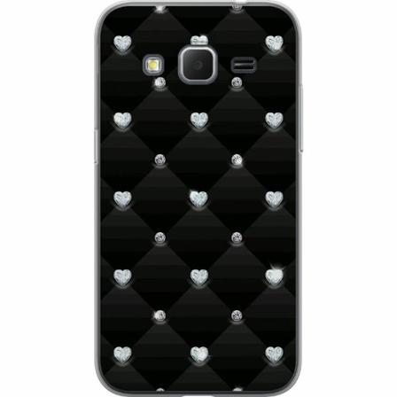 Samsung Galaxy Core Prime Mjukt Skal - Bling Heart