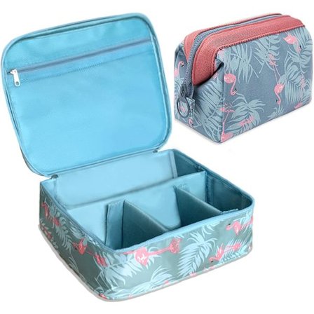 Sminkväska Set Sminkväska för kvinnor, 2 st Res Necessär Väska