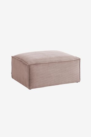 Kave Home - Puf Blok 90 x 70 cm - Rosa - Fodskamler & puffer - Fra Homeroom
