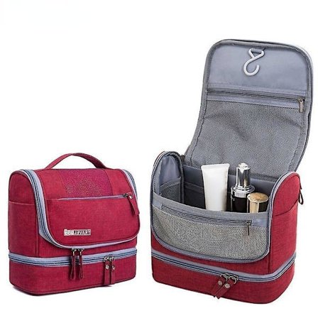 New Waterproof Oxford Travel Cosmetic Bags For Men And Women Portable Makeup Toiletry Bag Double Layer Organizer Beauty Bag Case