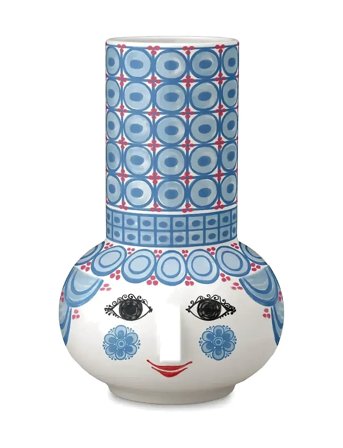 Olga Lysestage H14 Cm Lys Blå Blue Bjørn Wiinblad