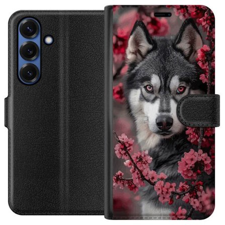 Kompatibel Tegnebogsetui til Samsung Galaxy S25+ Ulve Røde Øjne Dyr Ulv Mystisk