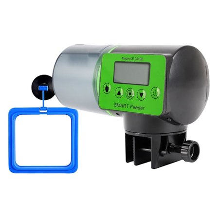 Fisketank Automatisk Mater Automatisk Timing Automatisk Mater Akvarium Gullfisk Mater Stor Kapasitet Fisk Mater (FMY)