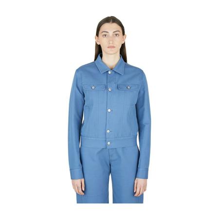 MM6 Maison Margiela Jacka blå, Dam, Dam, Storlek: 2XS